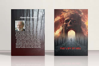 design a fantasy and dark mystery book cover for kindle and print
