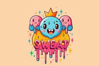 design popular original candy mascot logo