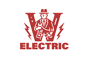 design elegant unique electrical mascot logo