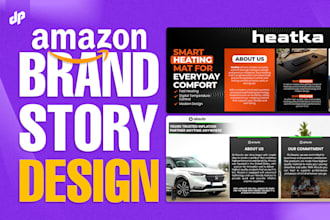 design a professional amazon brand story for better sales