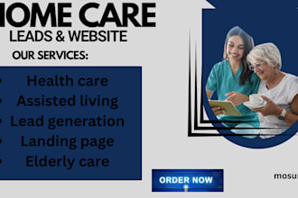 design home care website health care site senior care assisted living dna
