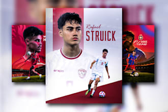 design an epic football poster or flyer for you