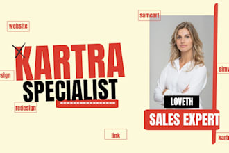 build all simvory, thrivecart, samcart and kartra websites