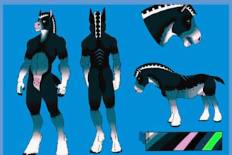 draw nsfw furry art character, sfw fursona anime furry art, avatar vrchat furry