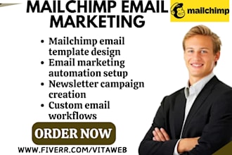 setup mailchimp email template email marketing automation campaign newsletter