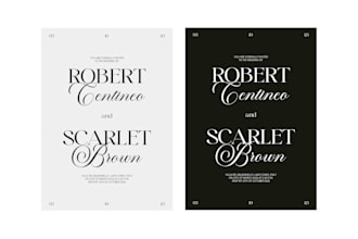 design your elegant minimal wedding invitation