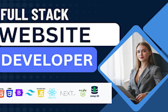 a full stack web developer, backend frontend developer use react