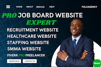 job board website job agency recruitment staffing healthcare website