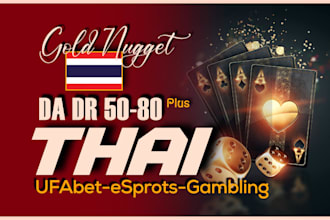 thailand ranking with 700 thai DR homepage poker backlinks
