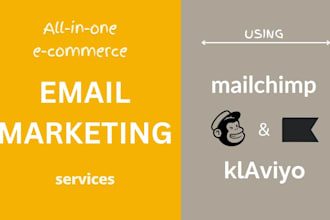 set up templates, automation, flows for mailchimp and klaviyo