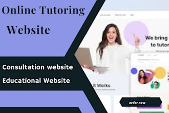 design tutor website, using lms and wordpress learndash