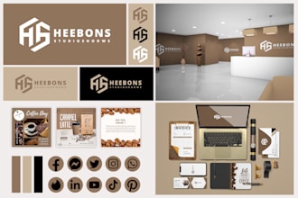 do business logo design, branding kit and business brand identity