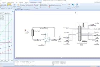 build your plant process simulation on aspen hysys