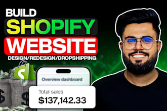 build shopify store or dropshipping store for you