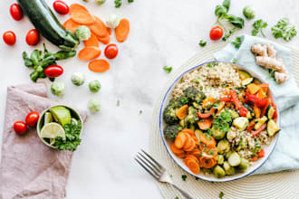 write engaging, non plagiarized food articles or blog posts