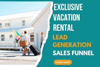 generate exclusive vacation leads air bnb holiday home vacation rental website