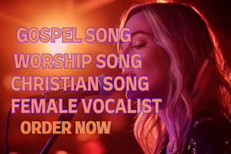 be your female gospel choir singer christian worship song, music producer