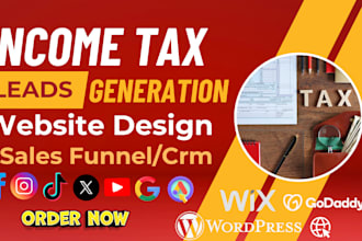 income tax leads tax preparation leads financial advisor leads tax finance leads