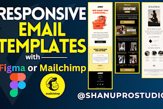 design responsive email templates in figma or mailchimp