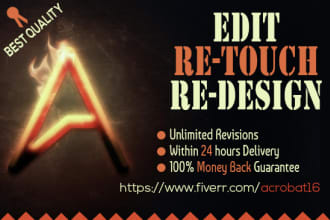 do edit, retouch, enhance, design of your photos