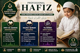 be your online quran tutor for kids and adults