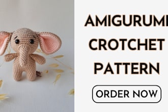 write amigurumi crotchet pattern, christmas crotchet pattern