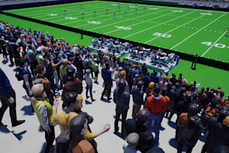 design 3d sports complex, sports facility, stadium, sport arenas and game pitch