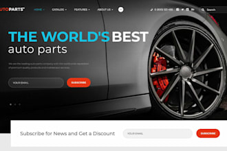 build auto parts shopify store wheel, rim, tire, auto part, auto motive website