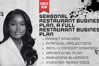 write full seasonal year round restaurant brand strategy investor business plan