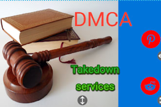 send takedown notice to report reddit ,pinterest under dmca