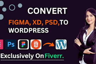 convert html ai xd figma psd to wordpress elementor
