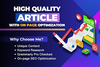 do SEO article writing, blog post writing, website content writing, copywriting