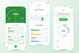 build calorie tracking app, gym app, exercise app