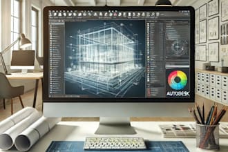 prepare drawings on autodesk autocad and revit