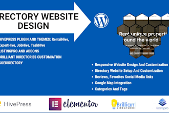 build directory website using listingpro, hivepress, listeo website