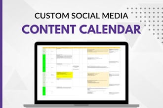 create a social media content calendar for your brand