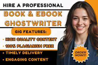 ghostwrite nonfiction book, ebook ghostwriter book writer self help ebook writer