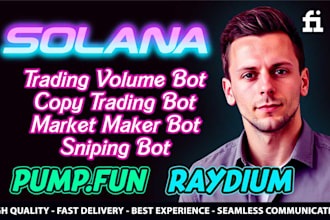 create trading volume bundling market maker holder solana raydium pump fun bot