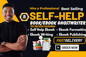 ghostwrite self help ebook, non fiction, amazon kdp writer, ebook ghostwriter