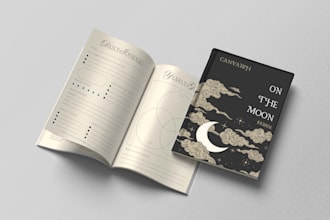 design journal, planner cover and pages