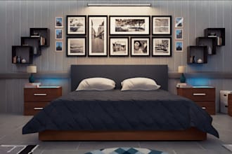 craft 3d realistic rendering of an interior and exterior,redesign 3d model,cgi