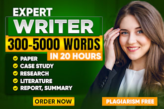 do urgent essay writing, report, case study, research and summary