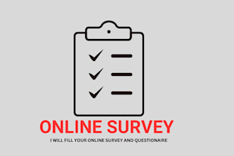 fill online survey and forms for you