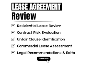 review, edit and provide legal advice on your lease agreement