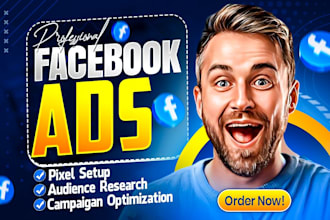 create and manage facebook meta ads campaign, pixel setup
