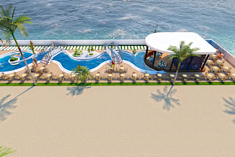 do landscape design, pools, yards, relaxation court