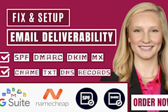 fix or setup dns records spf mx cname dmarc dkim txt mta sts email migration