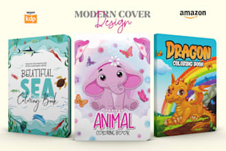 draw a childrens coloring book cover with 50 pages butterflies, flowers