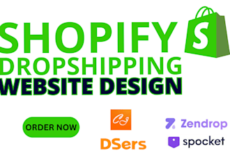 create shopify dropshipping website with zendrop, dsers, cj dropshipping