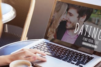 design responsive dating website, onlyfans website, social dating website